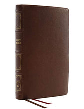 Load image into Gallery viewer, NKJV, Deluxe Thinline Reference Bible, Genuine Leather, Brown, Red Letter, Comfort Print: Holy Bible, New King James Version
