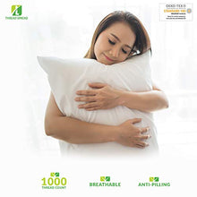 Load image into Gallery viewer, True Luxury 1000-Thread-Count 100% Egyptian Cotton Bed Sheets, 4-Pc King White Sheet Set, Single Ply Long-Staple Yarns, Sateen Weave for Kids and Adults, Fits Mattress Upto 18'' Deep Pocket
