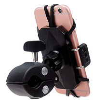 Load image into Gallery viewer, DHYSTAR Cell Phone Holder Mount Clip for Golf Cart Accessories, Music Microphone Stand Pole, Wheelchair Walker, Stroller, Boat, Bicycle Handlebar, Exercise Spin Bike, Clamp Fits Most Smartphones
