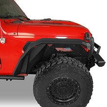 Load image into Gallery viewer, Hooke Road JL/JT Rugged Front Fender Flares for 2018-2023 Jeep Wrangler JL &amp; Gladiator JT (2PCS Flat Steel Fenders)
