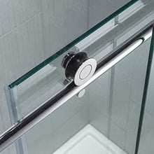 Load image into Gallery viewer, WOODBRIDGE Frameless Sliding, 56"-60" Width, 76" Height, 3/8" (10 mm) Clear Tempered Glass, Finish, Designed for Smooth Door Closing and Opening. MBSDC6076-C, C-Shower 60" X 76" Chrome I
