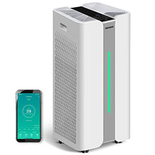 Load image into Gallery viewer, Gocheer Air Purifier for Large Room CADR 1,000 Covers 2,500 Sq ft Dual Drive 4-in-1 H13 True HEPA Filters Smart Air Cleaner for Home Eliminate Smoke Dust Pollen Mold Pet Dander Allergens Gases
