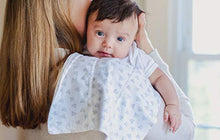 Load image into Gallery viewer, Burt's Bees Baby - Burp Cloths, 5-Pack Extra Absorbent 100% Organic Cotton Burp Cloths, Cloud White Solids
