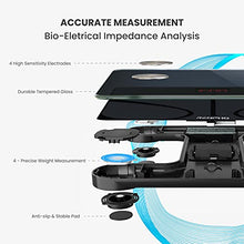 Load image into Gallery viewer, RENPHO Body Fat Scale Smart BMI Scale Digital Bathroom Wireless Weight Scale, Body Composition Analyzer with Smartphone App sync with Bluetooth, 396 lbs - Black
