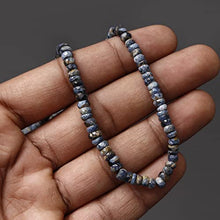 Load image into Gallery viewer, Gems Valley Blue Pietersite Healing Beads, Faceted Rondelle Gemstone Beads, 4-5 mm Stone Beads, 16 Inches
