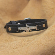 Load image into Gallery viewer, Unisex Persian Farsi Farvahar Faravahar Zoroastrian Bracelet Gift
