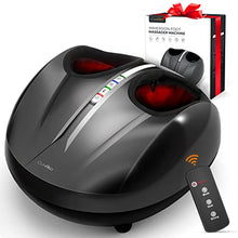 Load image into Gallery viewer, Cunmiso Life Foot Massager Machine With 2 Heat Modes &amp; Remote, All-Round Shiatsu Foot Massager With Deep Kneading &amp; Air Compression For Tired Muscles &amp; Plantar Fasciitis, Fits Up To Men Size 12.5
