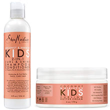 Load image into Gallery viewer, Shea Moisture Coconut &amp; Hibiscus Kids Combo Pack - Includes Kids Curling Butter Cream, 6 Oz &amp; Kids Curl &amp; Shine 2-in-1 Shampoo &amp; Conditioner, 8 Oz
