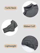 Load image into Gallery viewer, Womens Long Sleeve Turtleneck Sweater Lightweight Knit Pullover Jumper Tops for Fall Winter Grey
