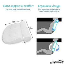 Load image into Gallery viewer, Viventive Luxurious Bath Pillow Non-Slip and Extra Thick with Head, Neck, Shoulder and Back Support. Soft and Large 14x13x4 Inches for The Ultimate Bathtub Relaxation Experience. Fits Any Tub

