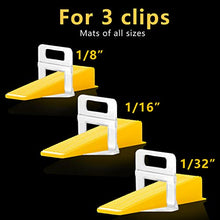 Load image into Gallery viewer, Reusable Leveling Wedges,Reusable Tile Leveling System Wedges for 1/8" Spacers,1/16" Spacers,1/32" Spacersand Tile Leveling System Kit,for Tile Leveler Installation (500Pcs, Yellow)
