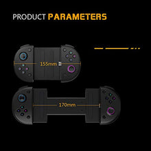 Load image into Gallery viewer, Wireless Game Joystick Controller, with C-Type Fast Charging + Telescope Mobile Phone Holder, 4 Trigger Mobile Game Controller
