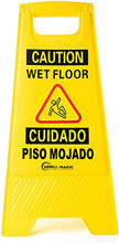 Load image into Gallery viewer, Simpli-Magic Wet Floor Caution Signs, Premium, Yellow, 3 Pack
