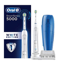 Load image into Gallery viewer, Oral-B Pro 5000 Smartseries Power Rechargeable Electric Toothbrush with Bluetooth Connectivity, White Edition
