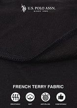 Load image into Gallery viewer, U.S. Polo Assn. Essentials Black Womens Sweatpants with Pockets - French Terry Jogger Sweats (Black, Medium)
