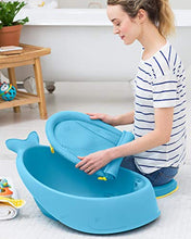 Load image into Gallery viewer, Skip Hop Baby Bath Tub, 3-Stage Smart Sling Tub, Moby, Blue
