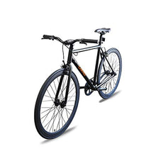 Load image into Gallery viewer, Fixer Bike Road Bike Alumium Alloy Urban Bike Flip Flop Hub City Bike Riser Bar 700c 54cm Road Bike (Black)
