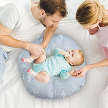 Load image into Gallery viewer, OMORC Newborn Lounger with Removable Slipcover, 100% Pure Cotton Baby Lounger Pillow, Super Soft Snug Baby Nest Bassinet, Portable Dinosaur Infant Floor Seat for Baby 3-8 M
