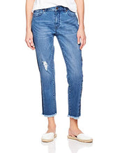 Load image into Gallery viewer, PD Peppered Denim Women's Mid-Rise Slim-Straight Fit Ankle Cut-Off Jeans (Indigo, 28)
