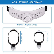 Load image into Gallery viewer, YOCTOSUN Headband Magnifier with 2 LED Lights and 5 Detachable Lenses 1X,1.5X,2X,2.5X,3.5X –Hands-Free Head Worn Lighted Magnifying Glasses for Close Work, Jewelry Work, Watch Repair, Arts &amp; Crafts
