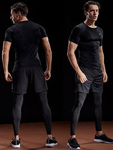 Load image into Gallery viewer, Neleus Men's 3 Pack Compression Baselayer Athletic Workout T Shirts,5022,Black,Grey,Red,3XL
