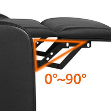Load image into Gallery viewer, YAHEETECH Recliner Chair PU Leather Recliner Sofa Home Theater Seating with Lumbar Support Overstuffed High-Density Sponge Push Back Recliners
