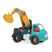 Load image into Gallery viewer, Battat - Take-Apart Crane – Take-Apart Toy Crane Truck with Toy Drill Building Toys for Kids 3 years + (33-Pcs) Dark Blue
