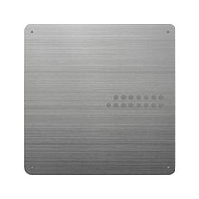 Load image into Gallery viewer, Three By Three Seattle Square Dot Magnetic Bulletin Board, 15 Inches, Stainless Steel, 1 Pack (32410)
