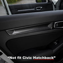 Load image into Gallery viewer, CKE for 11th Gen Civic Sedan Car Door Inner Handle Bowl Cover Trim Strips Interior Decoration Sticker for Honda Civic 2022 Sedan Accessories -Carbon Fiber Style
