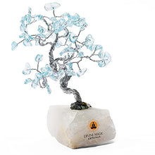 Load image into Gallery viewer, Divine Magic Blue Topaz Crystal Good Luck Money Tree Abundance Gifts for Anniversary Wealth Healing Crystal Tree of Life Feng Shui Good Fortune Items for Home Office

