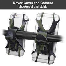 Load image into Gallery viewer, Cyclepartner Universal Phone Mount for Bike Non-Slip Shockproof German Silicone Cellphone Bicycle Motorcycle Holder Mobile Smartphone Compatible for iPhone X, XS MAX,Plus 8 7 6 5,Galaxy,Note (Black L)
