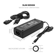 Load image into Gallery viewer, BTF-LIGHTING AC100-240V to DC12V10A Max120W 9A 8A 7A 6A 5A 4A 3A 2A 1A Power Supply Adapter Converter with 5.5x2.1mm DC Output Jack for WS2815 WS2811 5050 3528 5630 FOB COB etc LED Strip Module Light
