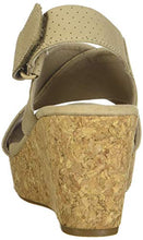 Load image into Gallery viewer, Clarks Women's Annadel Parker Wedge Sandal, Sand Suede, 9.0 M US
