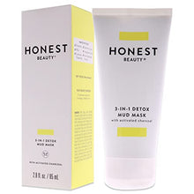 Load image into Gallery viewer, Honest Beauty 3-in-1 Detox Mud Mask with Activated Charcoal &amp; Jeju Volcanic Ash + Manuka Honey &amp; Shea Butter | Cruelty Free | 2.8 Fl Oz
