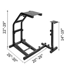 Load image into Gallery viewer, Marada Racing Wheel Stand with V2 Support Game Support Stand Up Simulation Driving Bracket for Logitech G29, G27 and G25 Racing Simulator Steering Wheel Stand Without Wheel and Pedals
