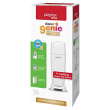 Load image into Gallery viewer, Playtex Diaper Genie Complete Pail with Built-In Odor Controlling Antimicrobial, Includes Pail &amp; 1 Refill, White
