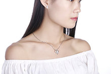 Load image into Gallery viewer, Turantu Gift for Women 925 Sterling Silver Forever Love Heart Pendant Necklace&amp;Earrings Set
