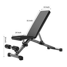 Load image into Gallery viewer, Urchin Adjustable Strength Training Bench for Full Body Multi-Functional Workout Exercise Dumbbell Bench Press Work Out GYM Weight Entryway Bench
