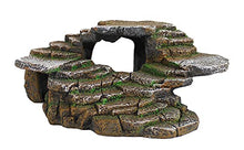 Load image into Gallery viewer, PENN-PLAX Reptology Shale Scape Step Ledge &amp; Cave Hideout – Decorative Resin for Aquariums &amp; Terrariums – Great for Reptiles, Amphibians, and Fish – Medium
