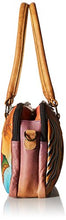 Load image into Gallery viewer, Anna by Anuschka womens Satchel Handbag Genuine Leather, Rose Safari, No Size US
