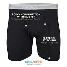 Load image into Gallery viewer, Gildan Men's Regular Leg Boxer Brief 5 Pack, Medium, Mixed Blue/Grey
