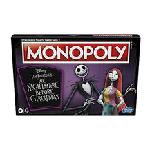 Load image into Gallery viewer, Monopoly: Disney Tim Burton's The Nightmare Before Christmas Edition Board Game, Fun Family Game, Board Game for Kids Ages 8 and Up (Amazon Exclusive)
