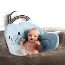 Load image into Gallery viewer, DR.TALBOT'S Nuby Turtle Baby Bath Cushion for Bathtub or Sink, Soft and Easy to Dry Fabric, 0-6 Months, Turquoise
