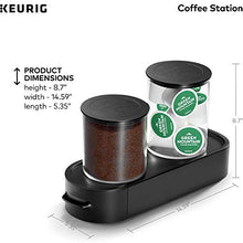 Load image into Gallery viewer, Keurig K-Cup Pod &amp; Ground Coffee Storage Unit, Coffee Storage, Holds up to 12 ounces of Ground Coffee &amp; 12 K-Cup Pods, Black
