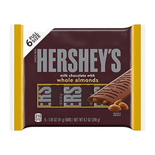 Load image into Gallery viewer, HERSHEY'S Milk Chocolate with Whole Almonds Candy, Bulk, 8.7 oz Pack (6 Bars)
