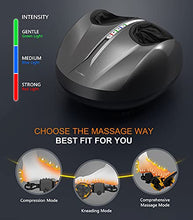 Load image into Gallery viewer, Cunmiso Life Foot Massager Machine With 2 Heat Modes &amp; Remote, All-Round Shiatsu Foot Massager With Deep Kneading &amp; Air Compression For Tired Muscles &amp; Plantar Fasciitis, Fits Up To Men Size 12.5
