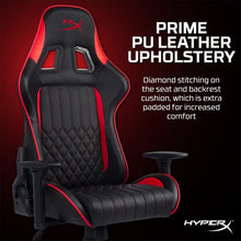 Load image into Gallery viewer, HyperX Blast Core Gaming Chair - Ergonomic Gaming Chair - Leather Upholstery Video Game Chair - Red Black PC Racing Tilt Foam Armrests Cushion Office Computer Kids Adults Seat Chair Gaming Hyper X
