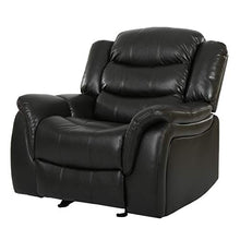 Load image into Gallery viewer, Christopher Knight Home Hawthorne Leather Glider Recliner Chair, Black Berry
