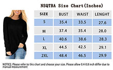 Load image into Gallery viewer, NSQTBA Soft Sweaters for Leggings Womens Long Sleeve Tops Pullover Shirts 2XL
