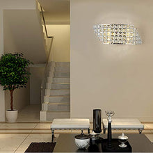 Load image into Gallery viewer, Wen long shop Modern LED Wall Lamp Bedside Diamond Crystal Wall Light Aisle Lights for Bedroom Dining Room Living Room
